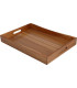 Set of 3 serving trays teak