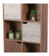 Grey MDF Shelf - 4 Lockers