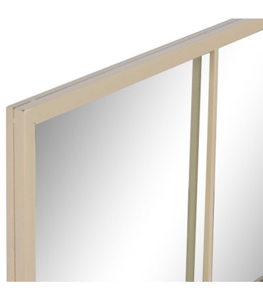 Wall Mirror Black Metal - 90x2x90cm