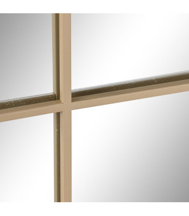 Wall Mirror Black Metal - 90x2x90cm