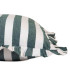 Coussin blanc à rayures grises 60x40cm