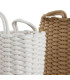 Set of 2 Baskets Seagrass 45x45x57cm