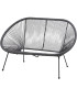 Garden sofa strings resine taupe - 137x92x85cm