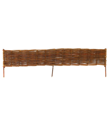 Bordure de jardin en saule tressé 100x35cm