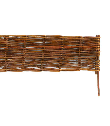Bordure de jardin en saule tressé 100x35cm