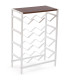 Bottles Rack black and wood 60x30x160cm