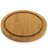 Round Bamboo Cheese Tray and Acrylic Bell - 28x28x10cm