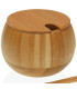 Sucrier en bambou 8.8x8.8x6.8cm