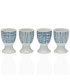 Egg cup white porcelain set of 4 4.5x4.5x6.5cm