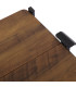 Table roulante pliable noir et effet bois 68x40x70cm