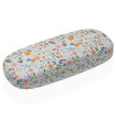 Étui à lunettes en tissu fleuri multicolore 16x6x3.5cm