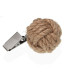 Set de 4 poids de nappe noeuds corde jute 3.8x3.8x3.8cm