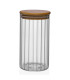 Kitchen Glass Jar Bamboo Lid -Salt