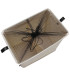 Laundry Basket grey and Bamboo