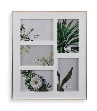 Cadre photo multiple en bois 5 photos 30.5x36cm