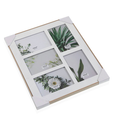Cadre photo multiple en bois 5 photos 30.5x36cm