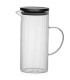 Carafe en verre strié 1.4L 15x10x22cm