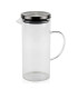 Carafe en verre strié 1.4L 15x10x22cm