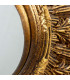 Set de 2 miroirs ronds soleils en résine dorée 22x22x2cm