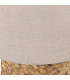 Lampe à poser en osier tressé et abat-jour beige 25x25x32cm