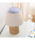 Table Lamp Rattan and Beige lampshade 39x39x55cm