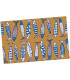 Polypropylène and Rubber Doormat 75x45x0.5cm