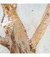 Set de 2 tableaux décoratifs arbres 80x3.5x80cm