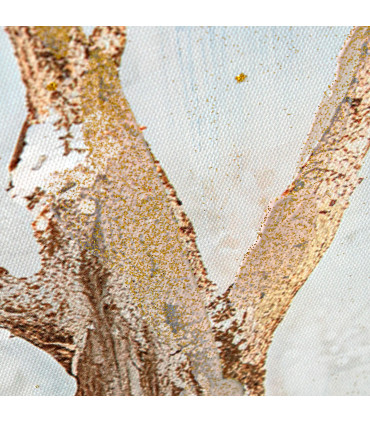 Set de 2 tableaux décoratifs arbres 80x3.5x80cm