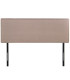Tête de lit tissu beige cloutée 160x7x127cm