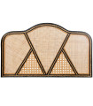 Tête de lit rotin bicolore 100x60x2.5cm