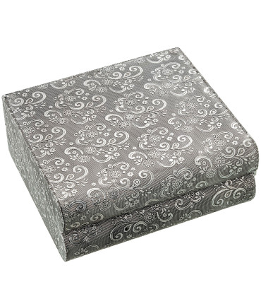 Silver metal jewelry box 27x21x7cm