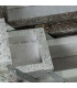 Silver metal jewelry box 27x21x7cm