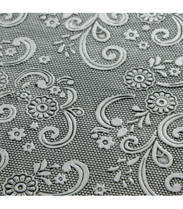 Silver metal jewelry box 27x21x7cm