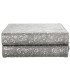 Silver metal jewelry box 27x21x7cm
