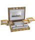 Silver metal jewelry box 27x21x7cm