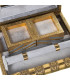 Silver metal jewelry box 27x21x7cm