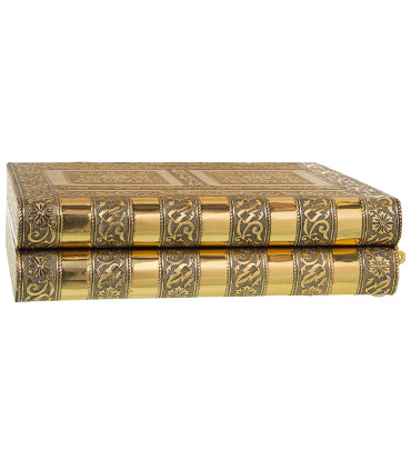 Silver metal jewelry box 27x21x7cm