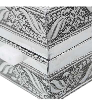 Golden metal jewelry box 38x20x8cm