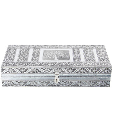 Golden metal jewelry box 38x20x8cm
