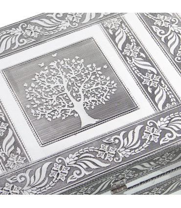 Golden metal jewelry box 38x20x8cm