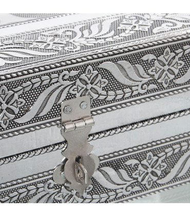 Golden metal jewelry box 38x20x8cm
