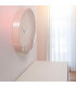 Horloge murale ronde rose 30x30cm