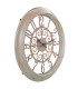 Horloge murale ronde blanche et dorée 40.5x40.5x5cm