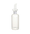 Huilier ou vinaigrier en verre strié anti goutte 250ml