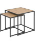 Nesting Table - MDF and Metal 34x34x37cm