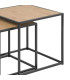 Nesting Table - MDF and Metal 34x34x37cm