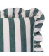 Coussin blanc à rayures grises 60x40cm