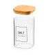 Bocal en verre avec bouchon hermétique bambou salt 1.2L