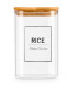 copy of Kitchen Glass Jar Bamboo Lid rice