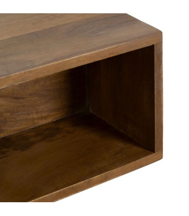 Bedside Table Wood beige 56x36x68cm